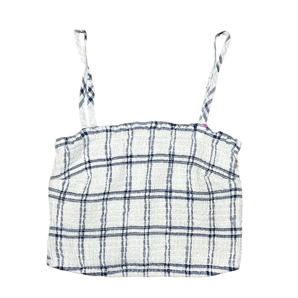 Abercrombie & Fitch Womens Windowpane Sheered Crop Top and Shorts Set Small - Picture 3 of 9